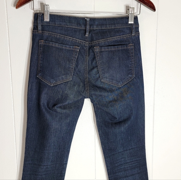 ❗️ 4 for $25 Loft Modern Skinny Dark Blue Low Rise Jeans Size 24 Petite - Picture 4 of 7